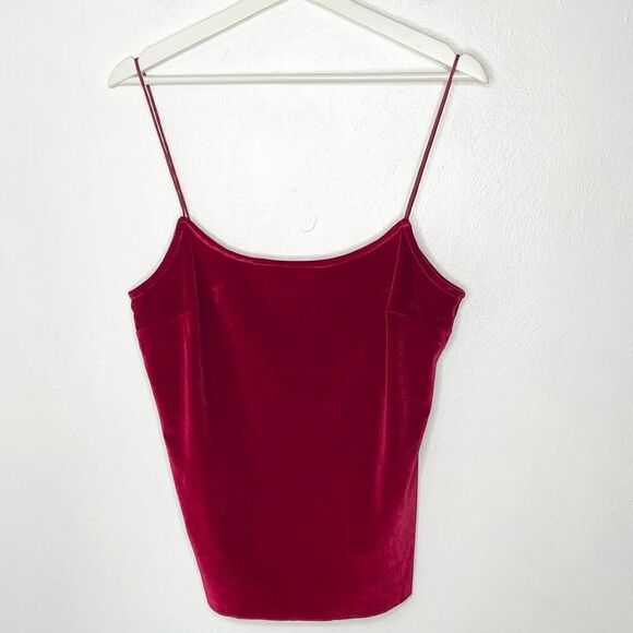 Intimately Free People red velvet spaghetti strap blouse - Women’s M - Picture 1 of 3